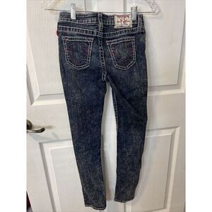 True‎ Religion Sweet Lilac Skinny Jeans Girl's Size (14) Blue